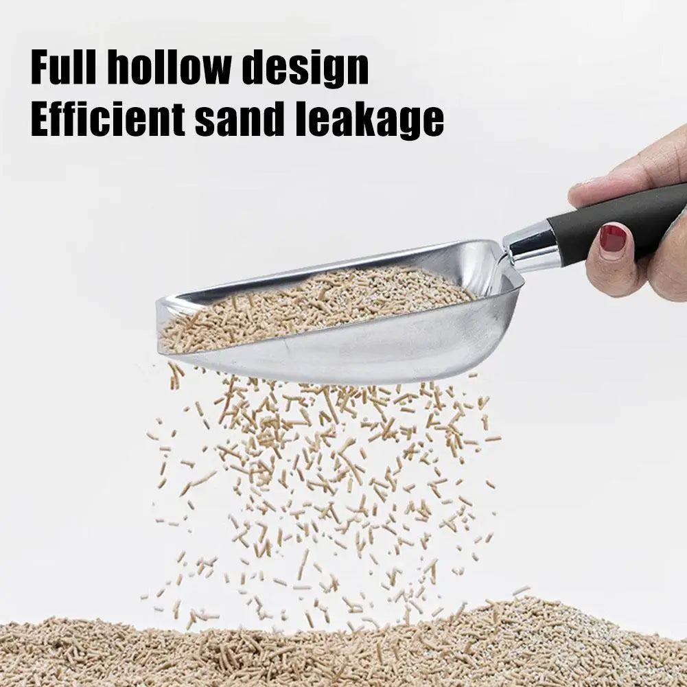 Cat Litter Scoop Stainless Steel Pet Cleanning Tool Pet Load The Save Loosen Supplies Litter Clumps Cat's Remove Y9P7