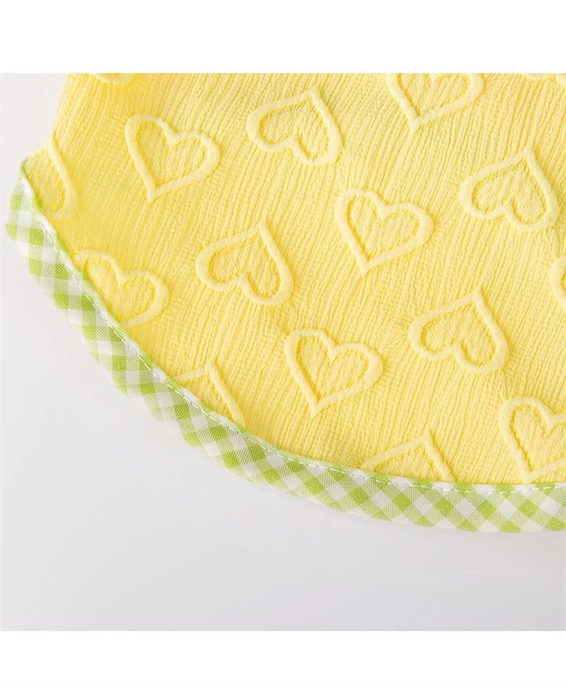 Sweetheart Bow Tie Hairpin Pet Dog Clothes Countryside Leisure Summer Vest for Small Puppy Soft Cotton Chihuahua Cat Clothing