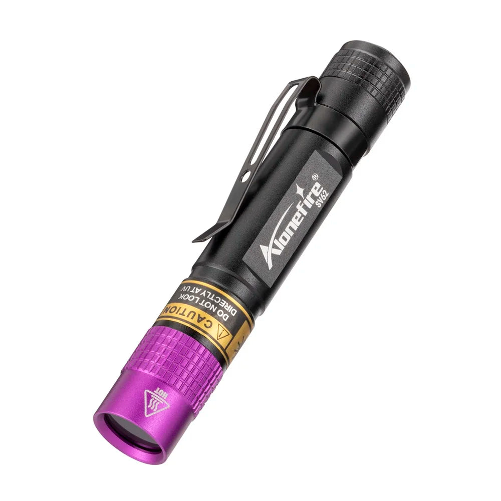 365/395nm Uv Flashlight Blacklight Mini Ultraviolet Torch Money Ore Pet Urine Invisible ink Marker Stain Scorpion Detector Lamp