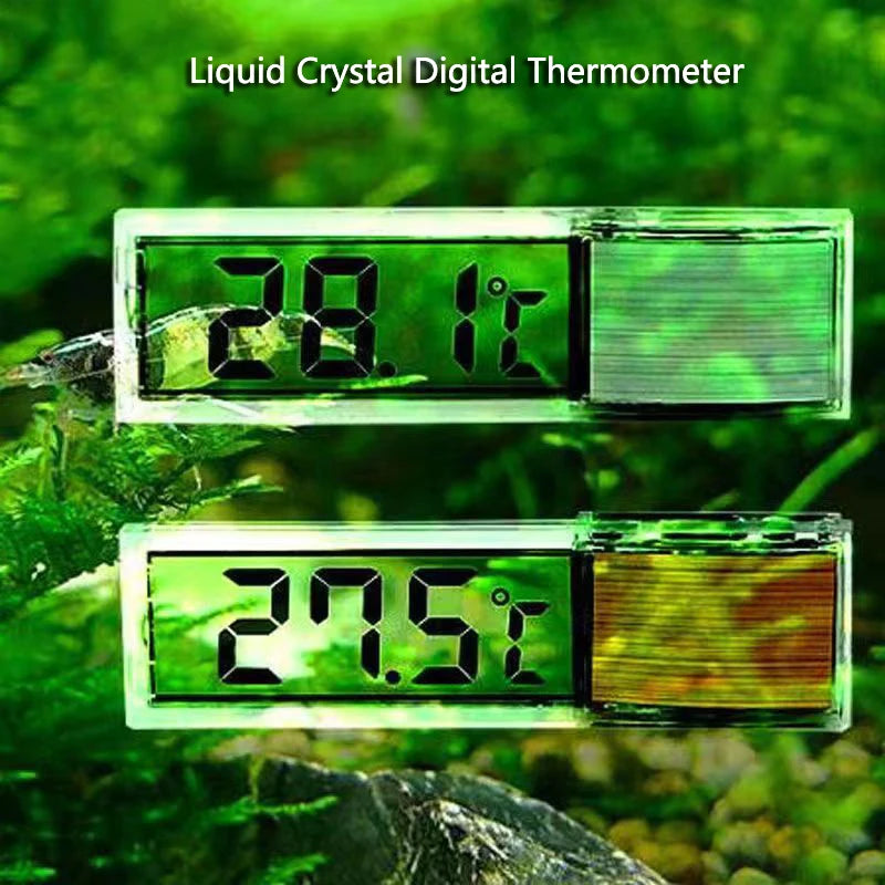 LCD Aquarium Thermometer Digital Electronic Temperature Measurement Fish Tank Temp Meter Aquarium Thermometer Accessories