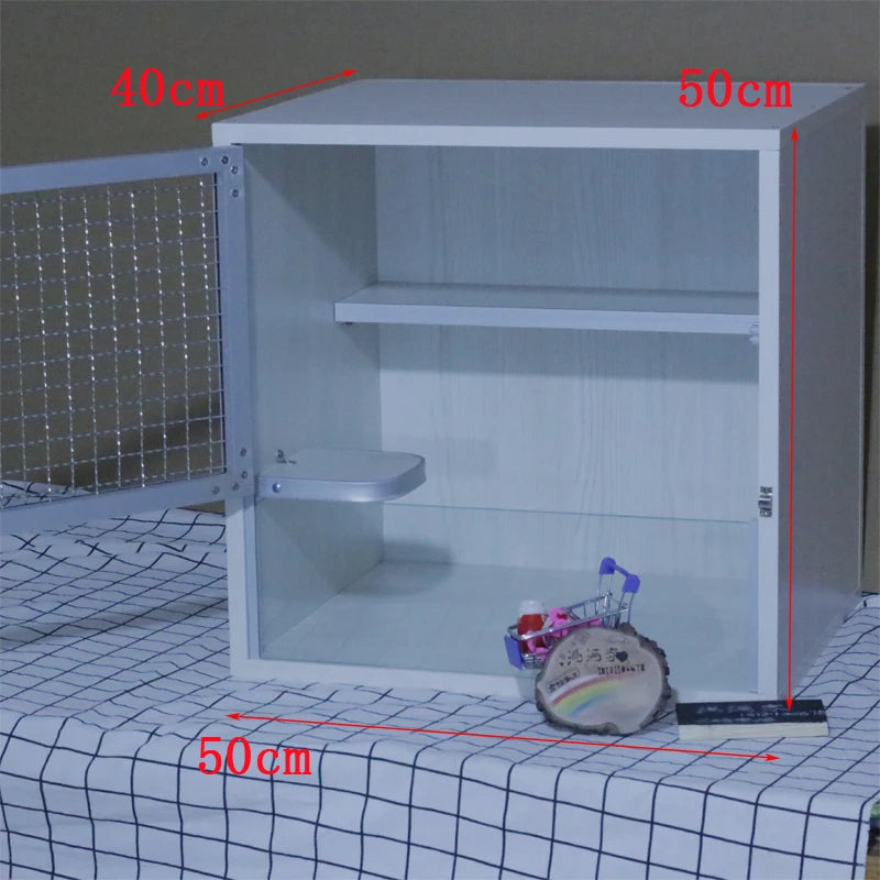 Squirrel Dragon Cat Dog Cat Iron Cage Wooden Cabinet Cage Ecological Board Ice Nest Stainless Steel Net Villa Non-acrylic Cage