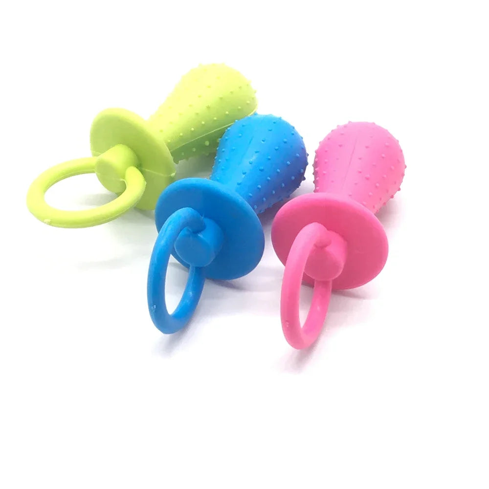1pc Pet Chew Toy Soft TPR Small Dogs Teeth Grinding Chewing Squeaky Toys Indoor Puppy Interactive Training Molar Biting Toy