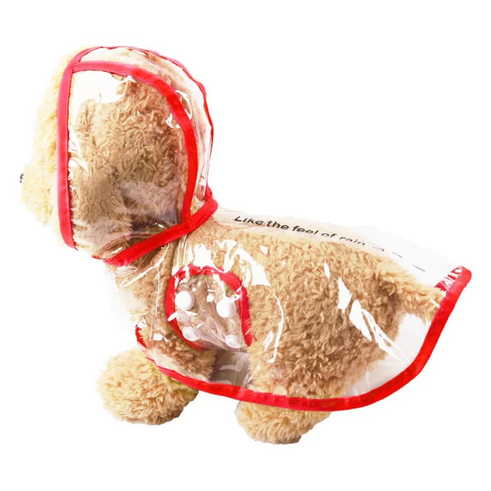Waterproof Transparent Raincoat for Dogs Pet Dog Raincoat Spring Summer Rain Coats Puppy Outdoor Waterproof Clothes Pet Supplies