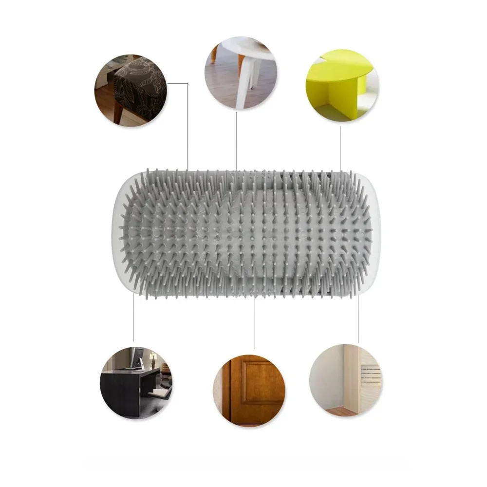 2/1PCS Pet Brush Comb Play Cat Toy Softer Cat Self Groomer Massage Comb with Catnip Face Scratcher for Kitten Puppy Cat Clean