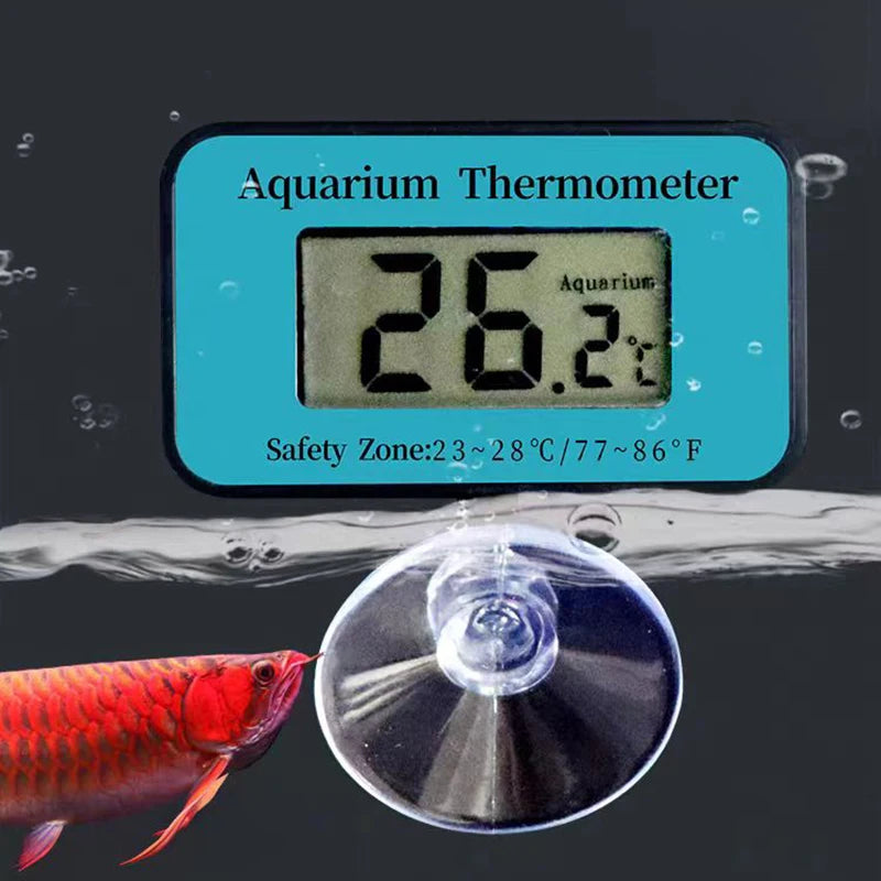 Aquarium Waterproof LCD Digital Fish Tank Thermometer Submersible Water Temperature Meter Temperature Control For Fish Tank