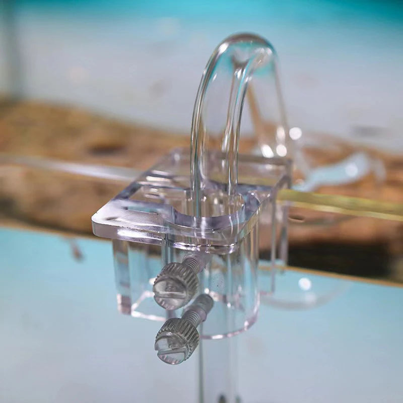 Transparent Acrylic Aquarium Bracket Holder for Scissor Tweezers Shovel Kit Water Tubes Fixed Clip Aquarium Maintenance Tools