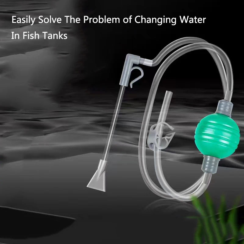 Aquarium Fish Tank Water Changer Air Pump Cleaning Tools Aquarium Gravel Cleaner Vacuum Siphon Pump with Filter Nozzle New