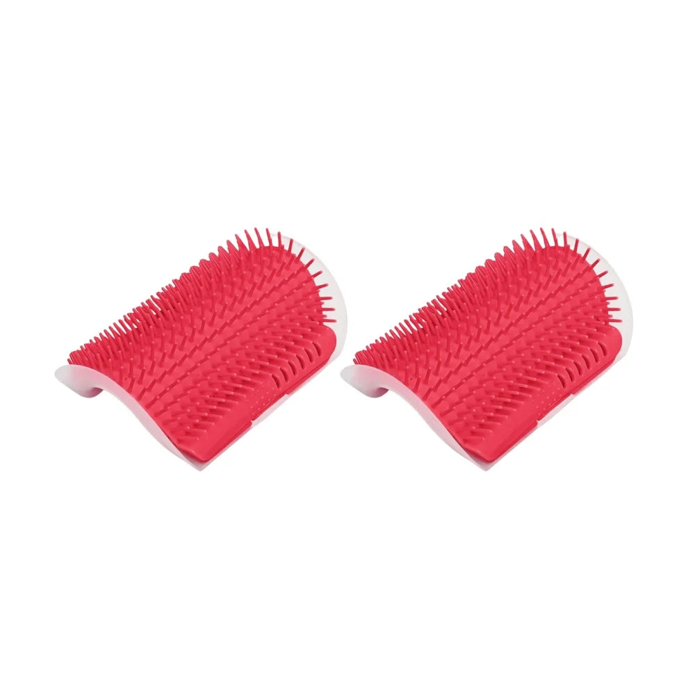 2/1PCS Pet Brush Comb Play Cat Toy Softer Cat Self Groomer Massage Comb with Catnip Face Scratcher for Kitten Puppy Cat Clean