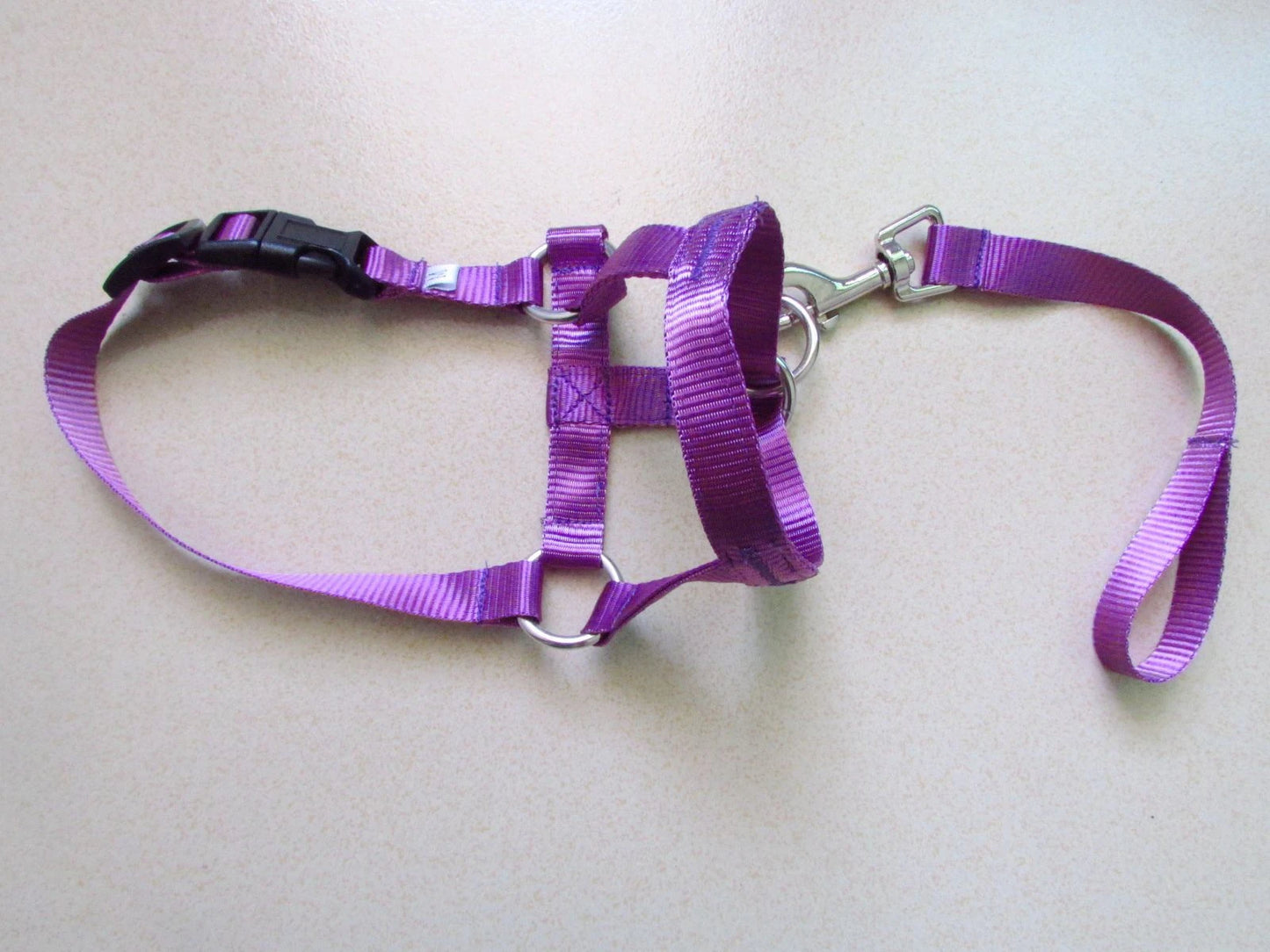 Nylon Dog Muzzle for Small Medium Large Dogs Adjustable Anti Barking Biting , Control Pet Leader Dog Head Collar Halter Leash