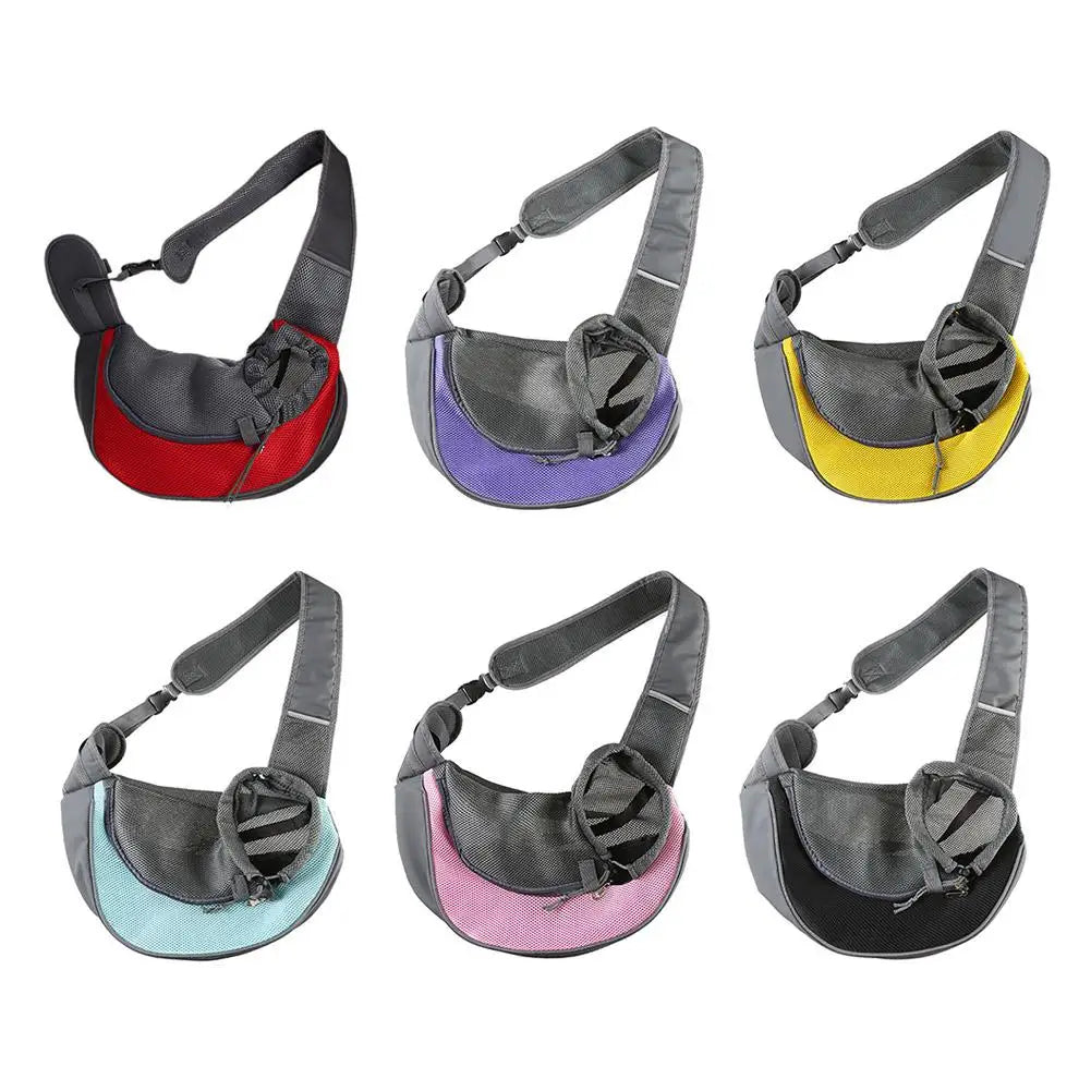 Large Space Pet Travel Shoulder Bag, Widened And Thickened Shoulder Strap Design Does Not Squeeze Breathable Mesh Pet Backpack