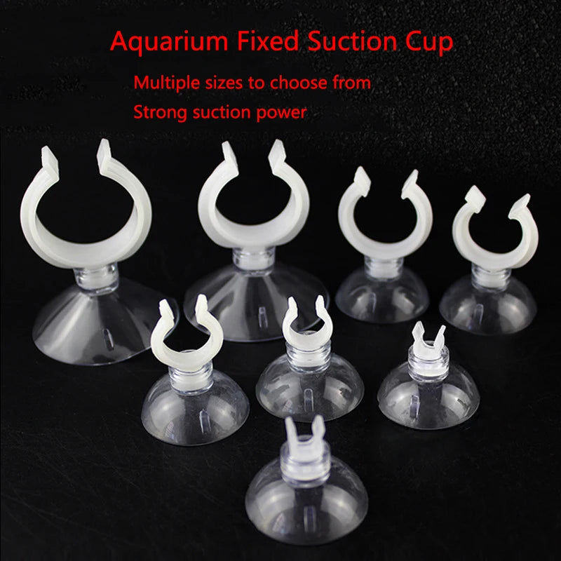 5pcs/10pcs Aquarium Suction Cup Air Tube Holder Sucker for Fish Tank Pump Oxygen Air Tube Fixing Clip Aquarium Accessories