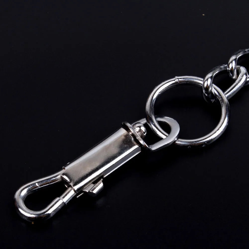 Heavy Duty Metal Chain Dog Leash Strong Control Chrome Plating Chain Outdoor Pet Puppy Traction Rope Anti Bite Iron Doggy Leash