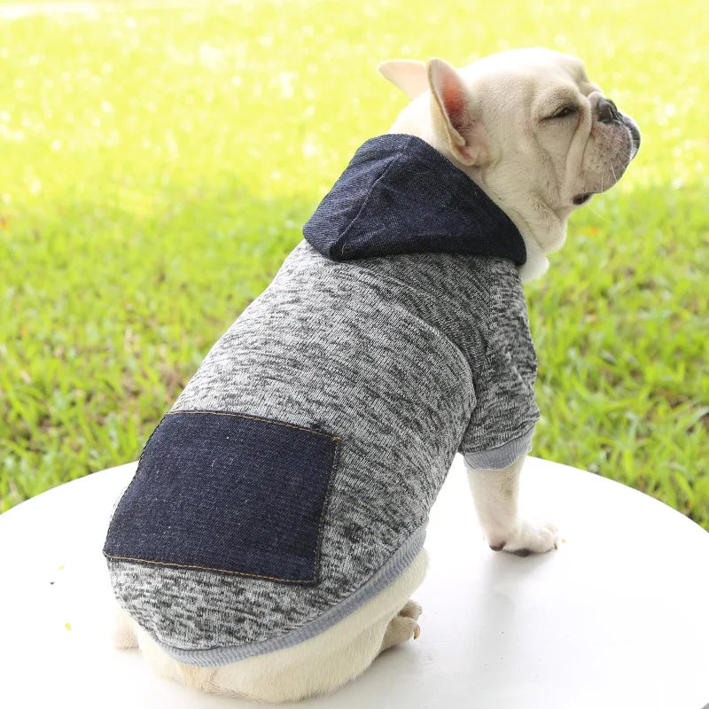 Autumn winter sweater cowboy pocket two legged clothes sports style pet clothes dog cat clothes pet products