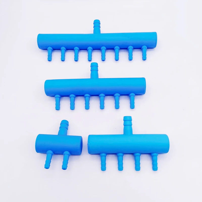 Plastic 2 4 6 8 Way Aquarium Air Splitter Valve Fish Tank Air Pump Flow Splitter Distributor Pump Valve Tap Control Switch