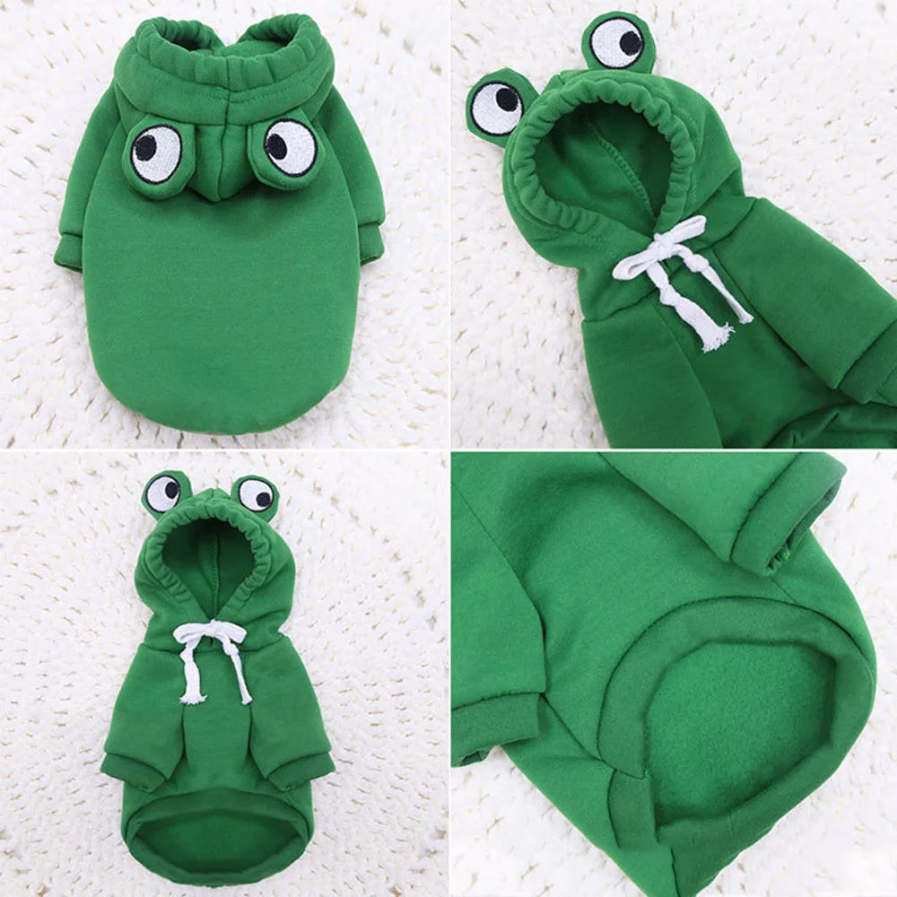 Cute Fruit Pet Costume Dog Clothes for Small Dogs Warm Fleece Doggy Hoodies Pet Dog Cat Clothing Puppy Sweater for Chihuahua Pug