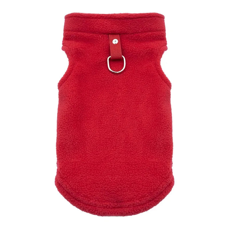 Spring Autumn Vintage Plaid Warm Fleece Pet Dog Cat Clothes Autumn Winter Thickened Vest Coat Small Medium Costume Traction Ring