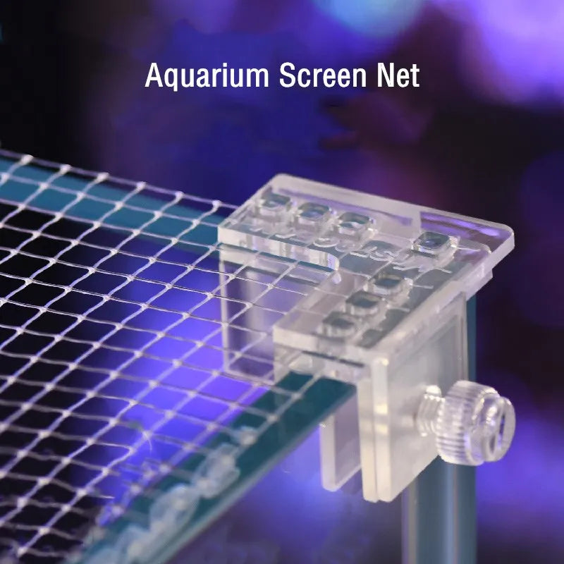 clear net for fish tank Mesh Netting Material - 4'x5' - Plastic Mesh Screen Netting Aquarium Screen Top Cover - Aquarium Top Jumping Protective Net Fish Tank Protective Net The transparent net can not be applied to homemade air covers Shappy 6 x 7.2 ft