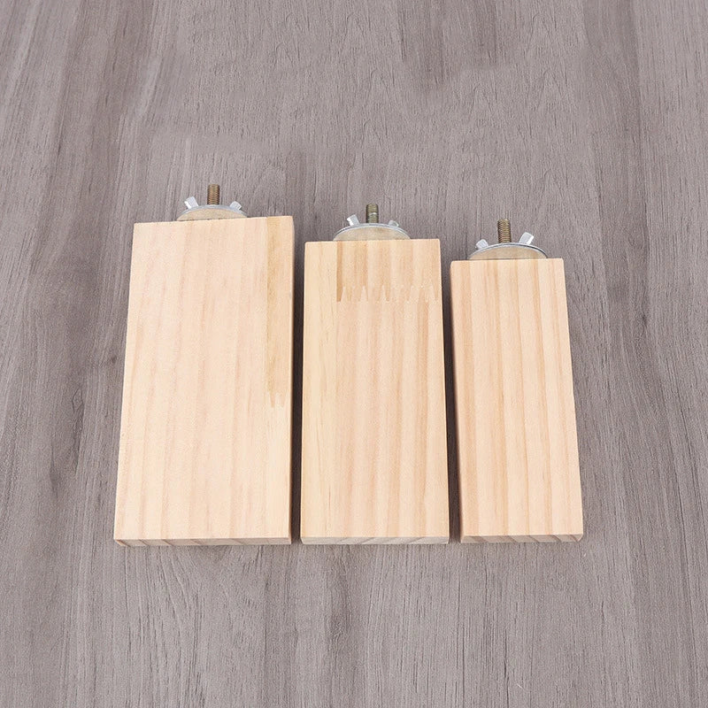 Small Pet Natural Wood Stand Platform Hamster Guinea Pig Toys Paw Grinding Gerbils Springboard Pet Jumping Board Home Supplies