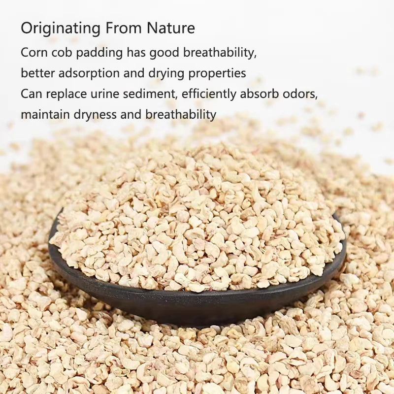 100/200/500g Natural corn cobs Hamster Rat Mouse Bedding Nest Cushion Material for Guinea Pigs Rabbits Chinchillas Remove odor