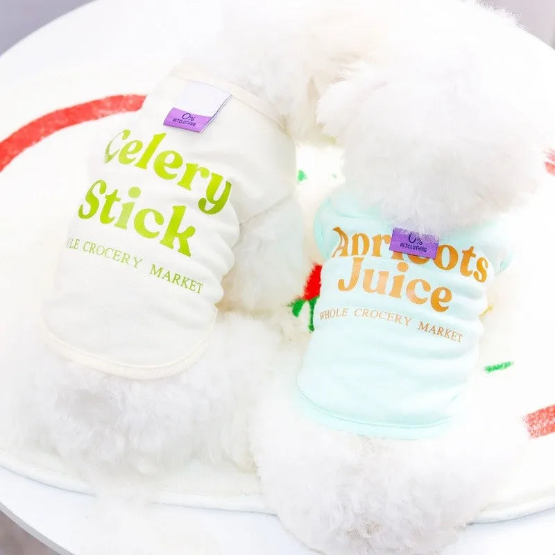 Summer Dog Vest Puppy Clothes for Small Dog Pet Solid Shirt Small Dogt Shirt Chihuahua Bichon Dog Undershirt Girls Dog Costume