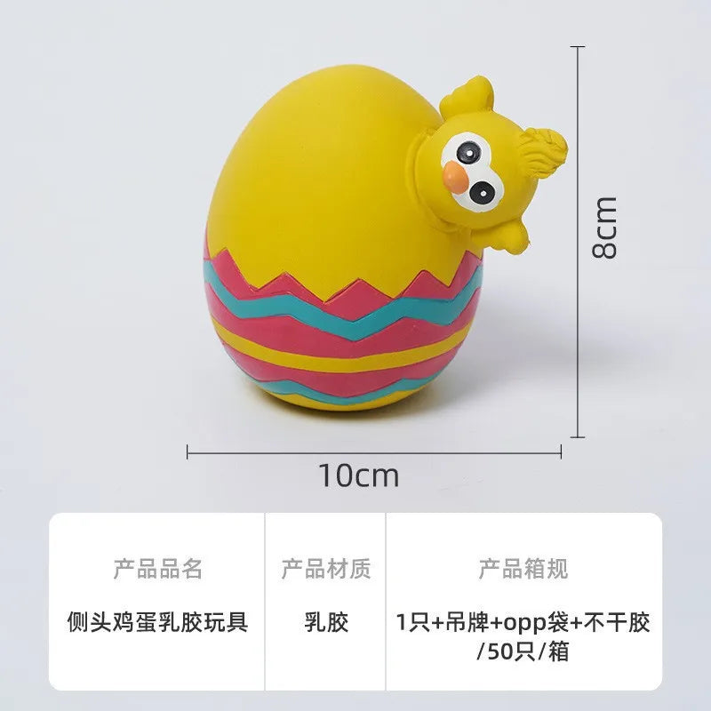 Dog Squeaky Rubber Toys Dog Latex Chew Toy Puppy Sound Toy Animal Bite Resistant Train Dog Supplies for Small Medium Large Dog