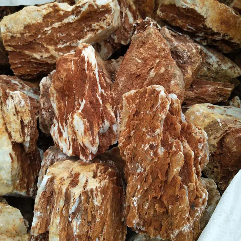 1000g Natural Aquarium Decorations Stone Rockery Landscaping Fish Tank Microporous Chicken Bone Stone Good for Plants Growth