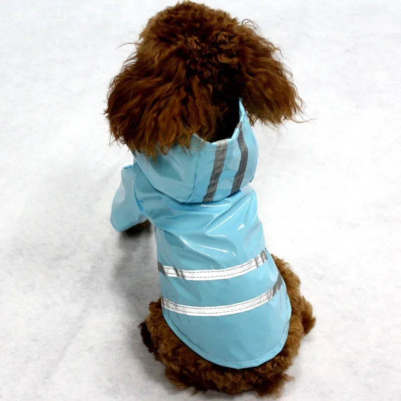 Dog Coat Waterproof PU Dog Raincoat for Small Dogs Cats Reflective Puppy Raincape Chihuahua Yorkies Pet Poncho dog raincoat