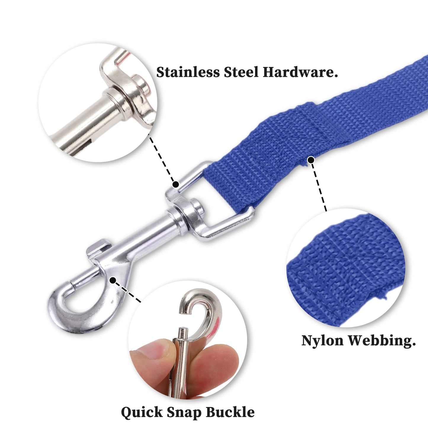 Uxcell Long Training Dog Leash 5M/6M/10M/15M Puppy Leashes for Small Medium Dogs Puppy Lead Outdoor Hiking Adjustable Rope