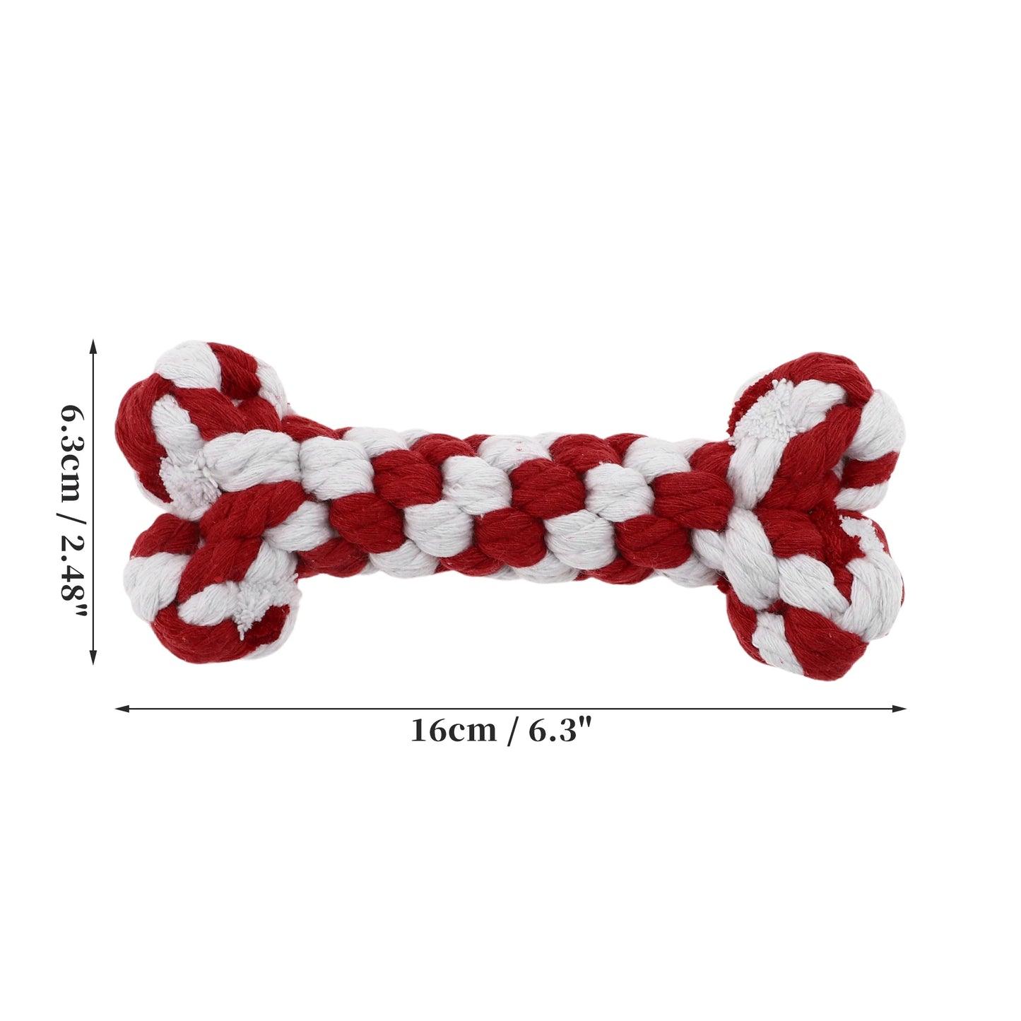 Uxcell Dogs Chew Toys Teeth Cleaning Cotton Rope Puppy Teethings Chewer Durable Braided Bite Resistant Chewing Doll Pet Supplies