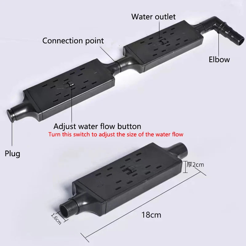 Adjustable Aquarium Fish Tank Filter Rain Spray Bar Unit Outflow Pipe Aquarium Accessories Water Fall Filter Connecting Pipes