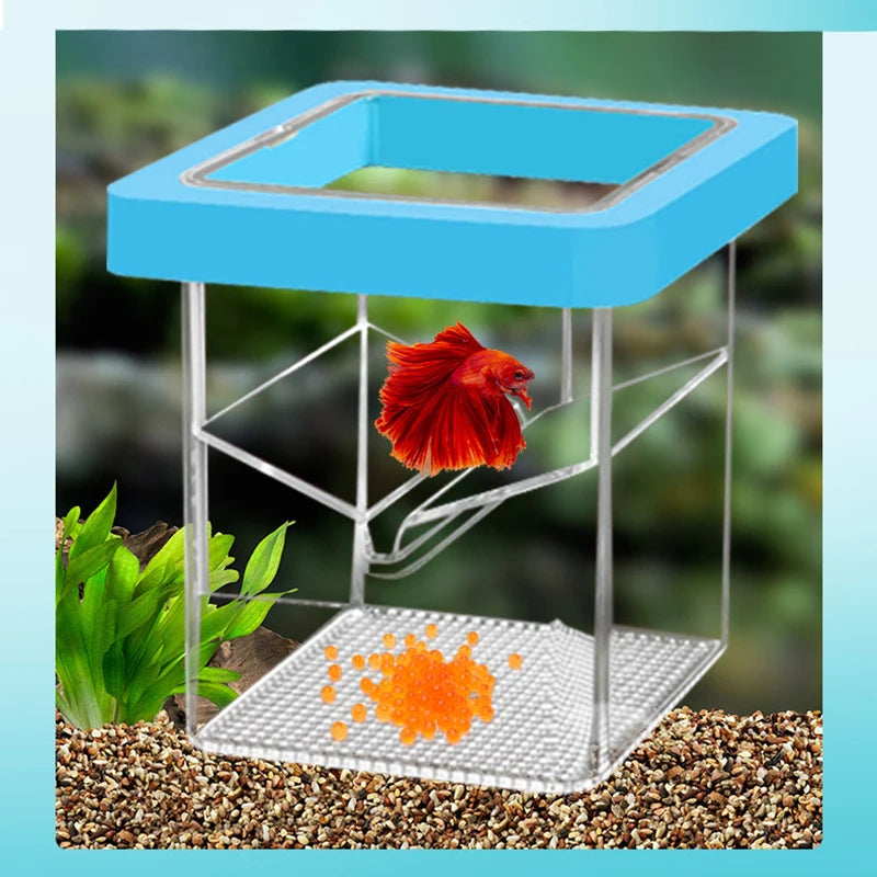 Acrylic Fish Breeding Isolation Box Floating Aquarium Breeder Feeder Fish Tank Hatching Incubator Aquarium Hatchery Accessory