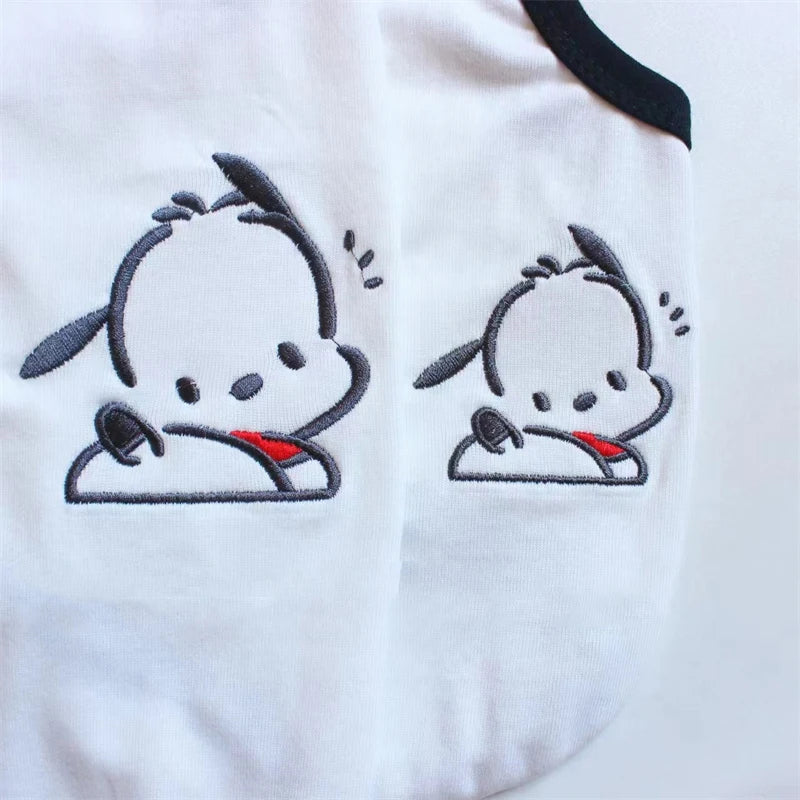Funny Cartoon Summer Cat Vest for Small Medium Dogs Soft Cotton Puppy Clothing Breathable Pet T Shirt Leisure Sphinx Cat Clothes