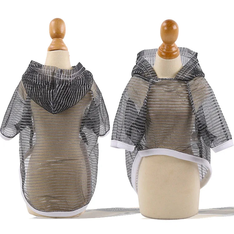 Ultra Thin Transparent Pet Dog Sun Protection Hoodie Clothes For Small Dogs Chihuahua Puppy Cat Summer Vest Shirt French Bulldog