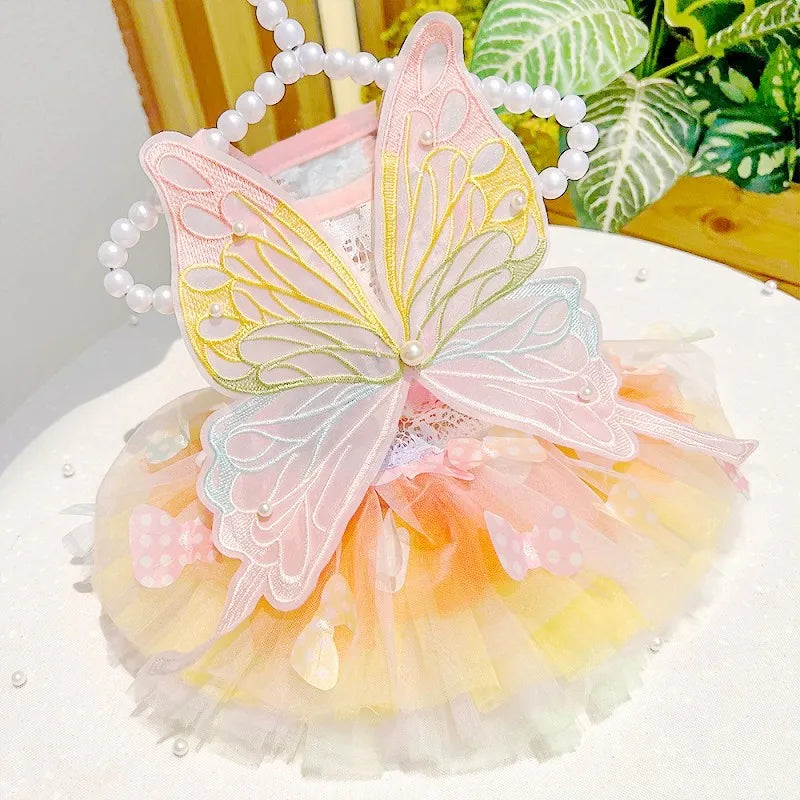 Summer Dog Princess Clothes Pet Skirt Dog Dress for Dogs Cat Dog Wedding Yorkie Chihuahua Poodle Small Dog Clothing Puppy Dress