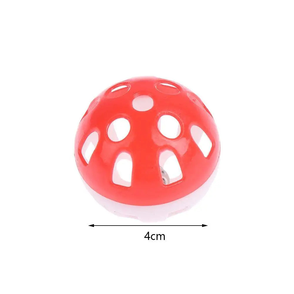 Pet Toys Colorful Kitten Toy Ball Plastic Hollow Bell Ball Interactive Ball Fun Training Chasing Cats And Dogs Pet Ball Pet Toy