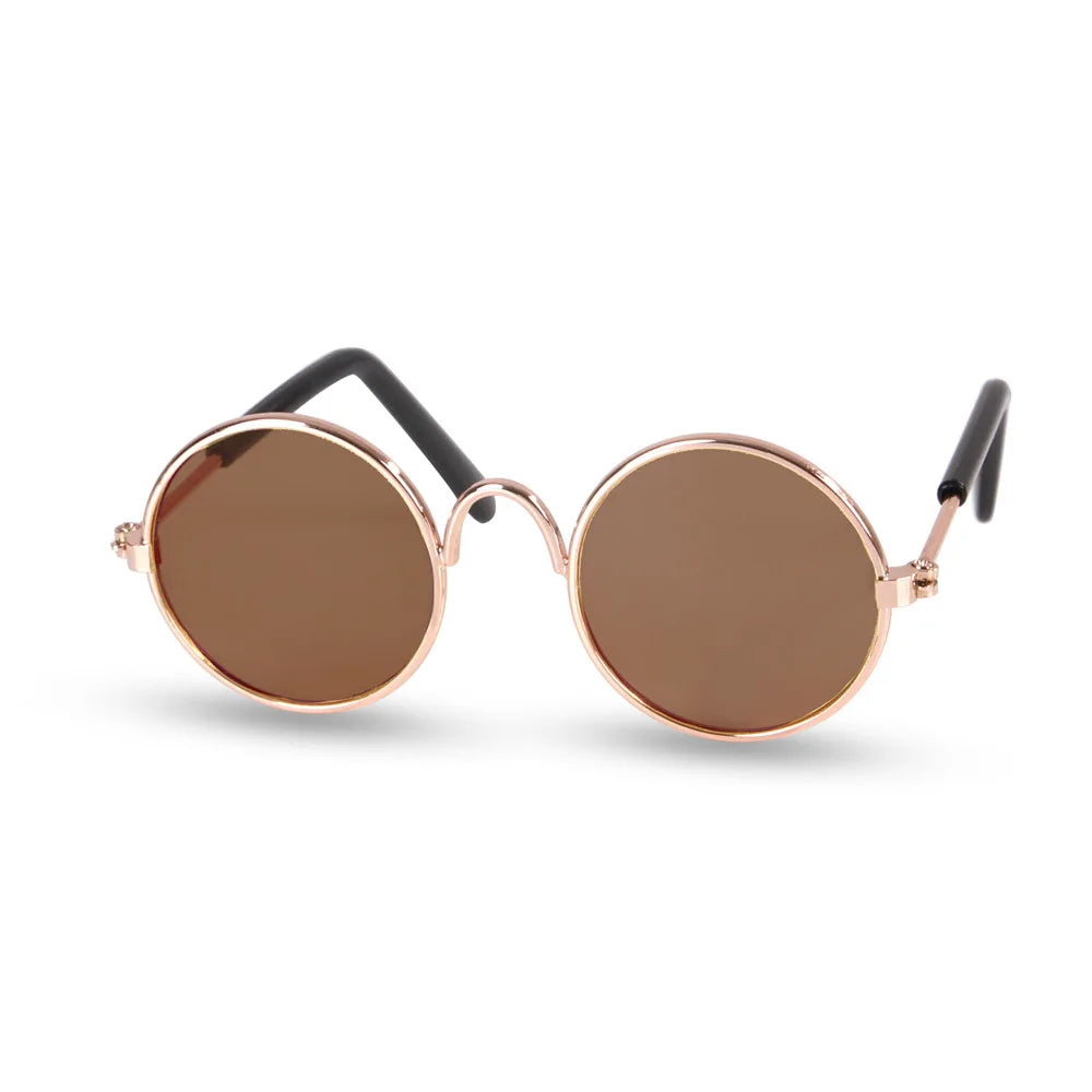 Vintage Round Pet Cat Sunglasses Pet Products for Small Dogs Dog Kitten Puppy Cat Accessories Reflection Eyewear Glasses