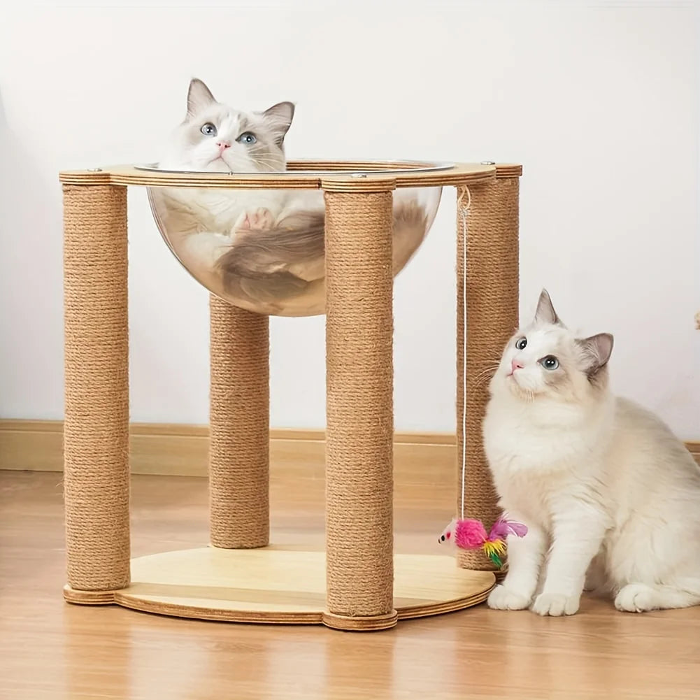 4mm/6mm/8mm /10mm Natural Sisal Rope Cat Scratcher Rope Tree Scratching DIY Toy Scratching Post Cat Paw Claw Furniture Protector