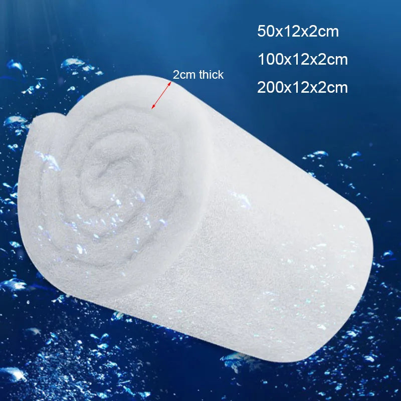 50x12x2cm 100x12x2cm Aquarium Filter Super Thick Biochemical Filter Cotton Sponge for Aquarium Fish Tank Bio Cotton Foam Skimmer