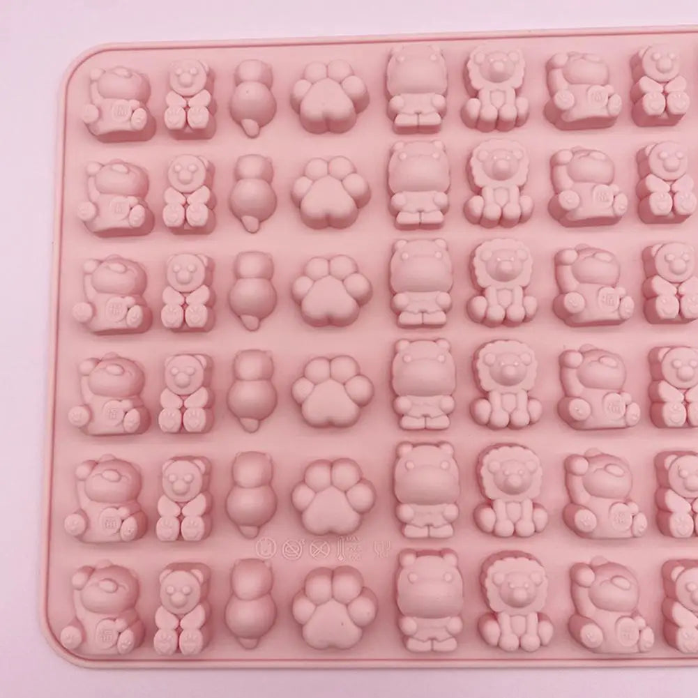 Cartoon Silicone Fudge Mold Super Small Silicone Chocolate Mould Tool Tea Baking Ice Afternoon Ice Mold Maker Mold F2I1
