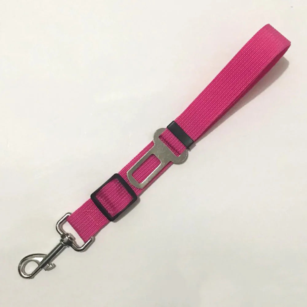 Dog Seat Belt Car Seatbelt Harness for Dogs Adjustable Durable Nylon Reflective Bungee Fabric Tether Car Travel Supplies for Pet