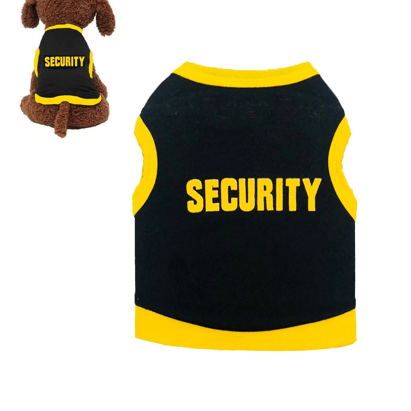 Police Suit Cosplay Dog Clothes Black Elastic Vest Puppy T-Shirt Coat Accessories Apparel Costumes Pet Clothes for Dogs Cats