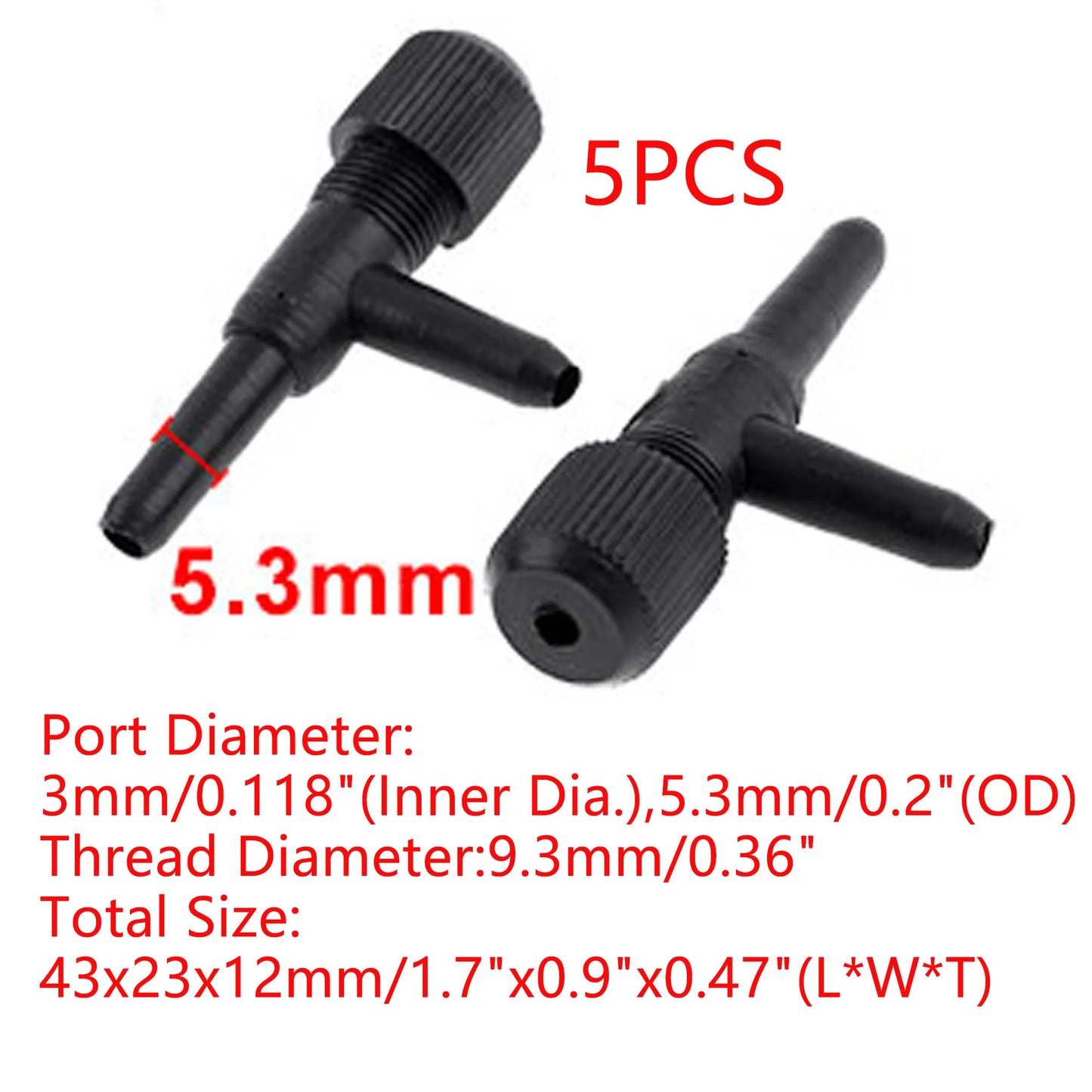 UXCELL Fish Tank Air Line Tubing Volume Control Valve 2 ways Aquarium Connector Pump Flow Pipe Valves Tube Hose Accessories