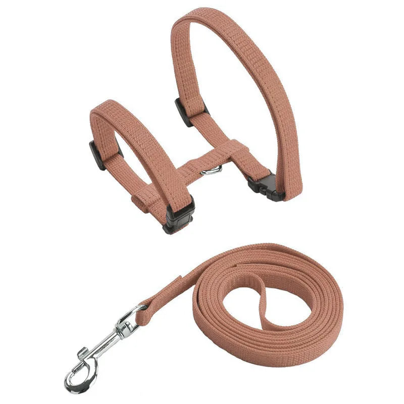 Adjustable Pet Cat Collar For Cats Cozy Nylon Rabbit Kitten Kedi Harness Leash Set Small Puppy Dog Cat Accessories Pet Products