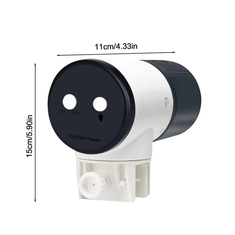 Automatic Fish Feeder Electric Aquarium Feeder With Smart Timer Silent Auto Fish Food Dispenser With 200ml Feed Box Timer