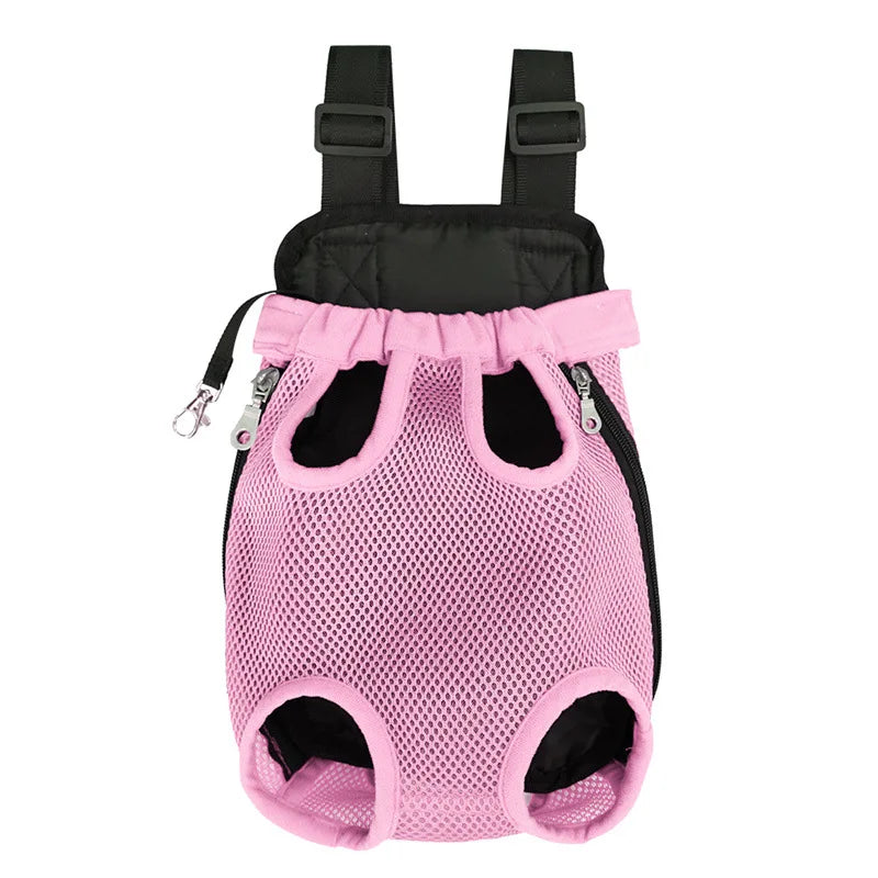Pet Double Shoulder Portable Dog Backpack Mesh Breathable Carriers Dog Bag for Small Dogs Cat Puppy Outdoor Travel Pet Supplies