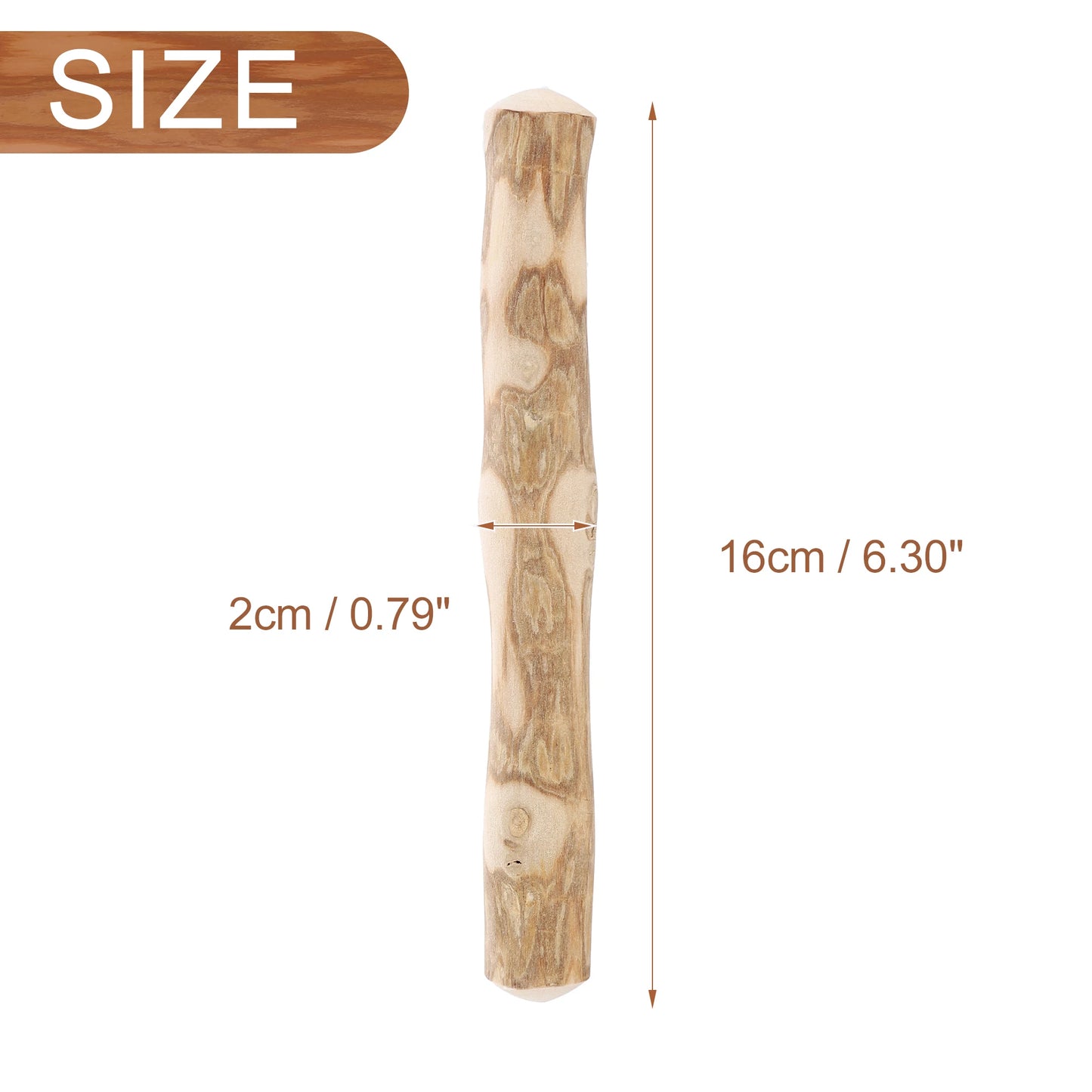 UXCELL Dog Chewable Woods for Boredom and Stimulating Wood Color Durable Bite Puppy Interactive Toy Pet Supplies