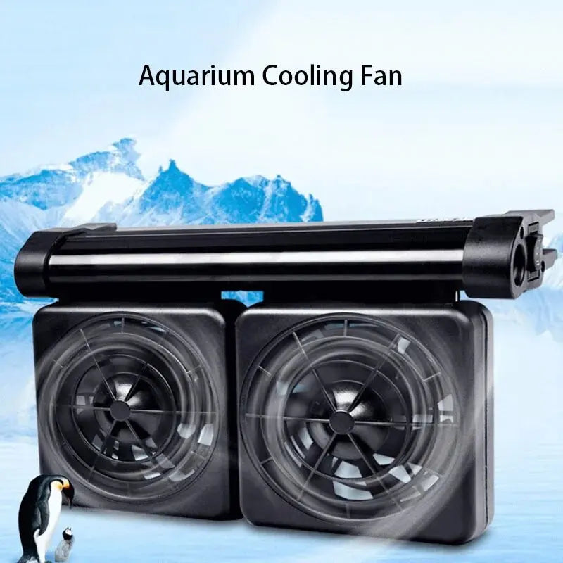 Aquarium Fish Tank Cooling Fan System Chiller Control Reduce Water Temperature 1/2/3/4 Fan Set Cooler Aquarium cooling fans