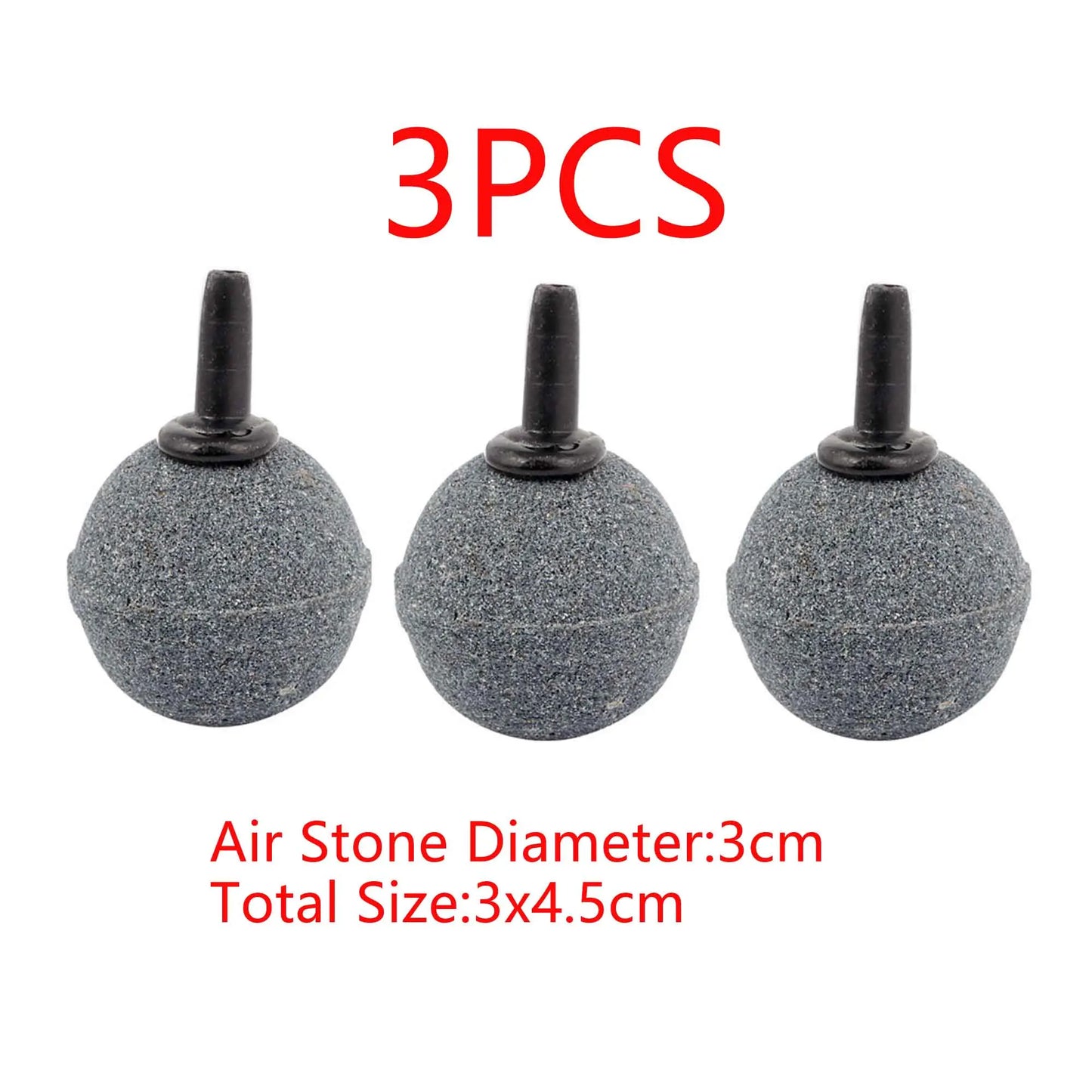 UXCELL Air Pump Sand Stone Set Aquarium Oxygen Parts Air Stone Bubble Fish Tank Aerator Ball Shaped Mineral Bubble Accessories