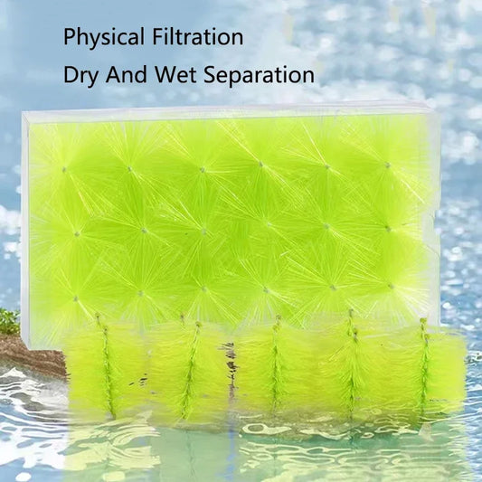 6pcs Aquarium Filter Brush Nylon Skimmer Brush Replacement Filtration System Aquarium Fish Tank Cleaner Tools Noise Reduce New