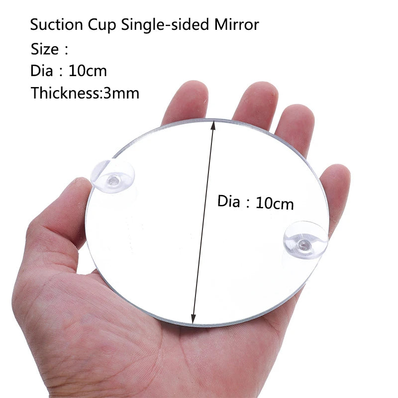 Acrylic Aquarium Betta Mirror Fish Tank Floating Round Mirror For Fish Betta Flowerhorn Cichlid Training 4cm/5cm/6cm/7cm/8cm/9cm